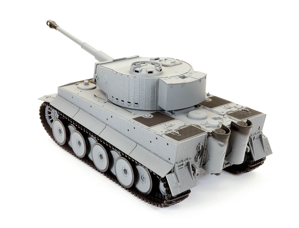TAIGEN 1:24 TIGER 1 IR BATTLE TANK LATE VERSION- GREY (BASE)