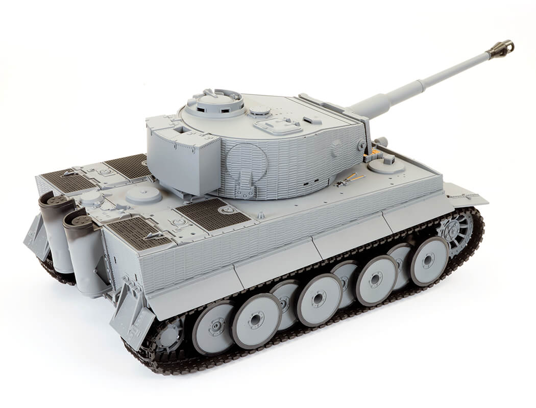 TAIGEN 1:24 TIGER 1 IR BATTLE TANK LATE VERSION- GREY (BASE)