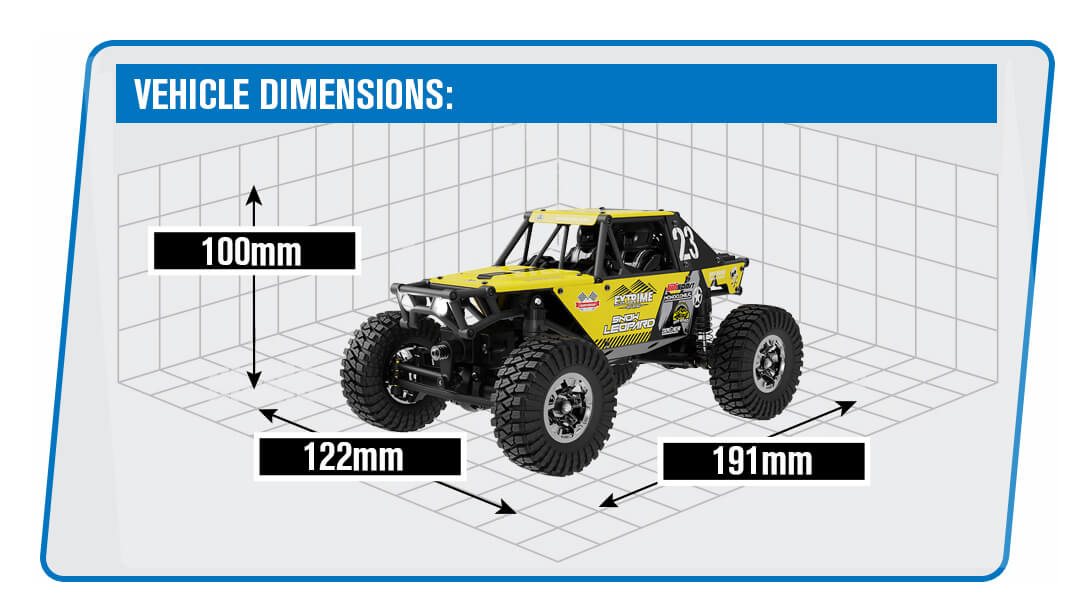 UDI RC UCX24 SNOW LEOPARD 1/24 CRAWLER RTR BRUSHLESS 4WS YELLOW