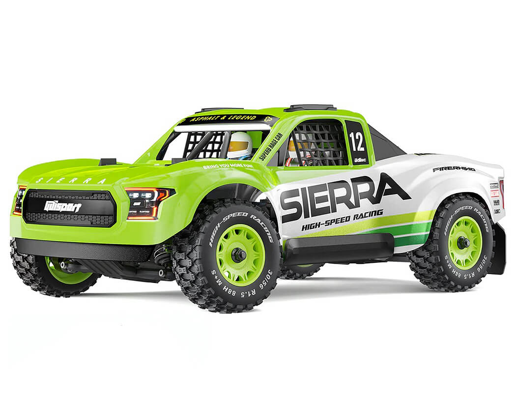 UDI RC 1/12 SIERRA 4WD SHORT COURSE TRUCK PRO RTR - GREEN