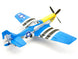 VOLANTEX P-51D MUSTANG V2 BLUE 4CH 400MM BRUSHED W/GYRO RTF