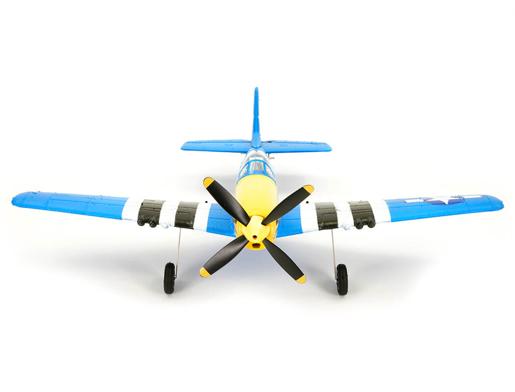 VOLANTEX P-51D MUSTANG V2 BLUE 4CH 400MM BRUSHED W/GYRO RTF