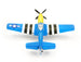 VOLANTEX P-51D MUSTANG V2 BLUE 4CH 400MM BRUSHED W/GYRO RTF