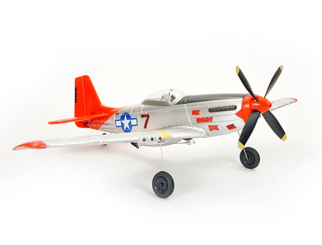 VOLANTEX P-51D MUSTANG V2 RED 4CH 400MM BRUSHED W/GYRO RTF