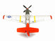 VOLANTEX P-51D MUSTANG V2 RED 4CH 400MM BRUSHED W/GYRO RTF