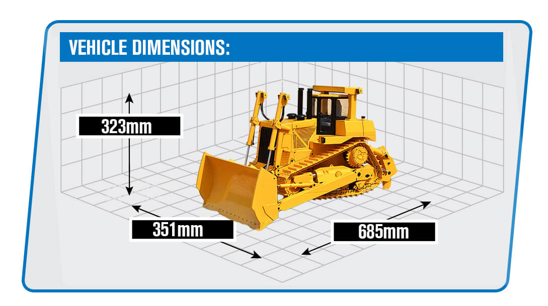 RC4WD 1/14 SCALE DXR2 HYDRAULIC EARTH DOZER