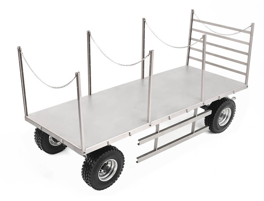RC4WD 4 WHEEL STEEL STAKE TRAILER