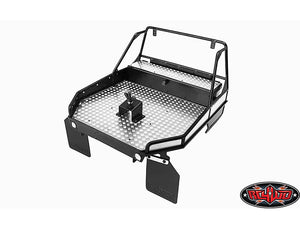 RC4WD REAR TUBE BED FOR TRAIL FINDER 2 W/MUD FLAPS (BLACK)1+