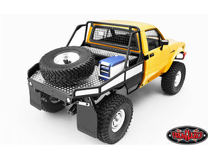 RC4WD REAR TUBE BED FOR TRAIL FINDER 2 W/MUD FLAPS (BLACK)1+