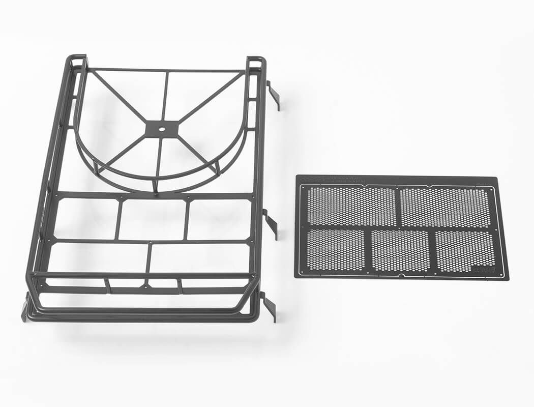 RC4WD ROOF RACK WITH TYRE MOUNT FOR GELANDE II D90