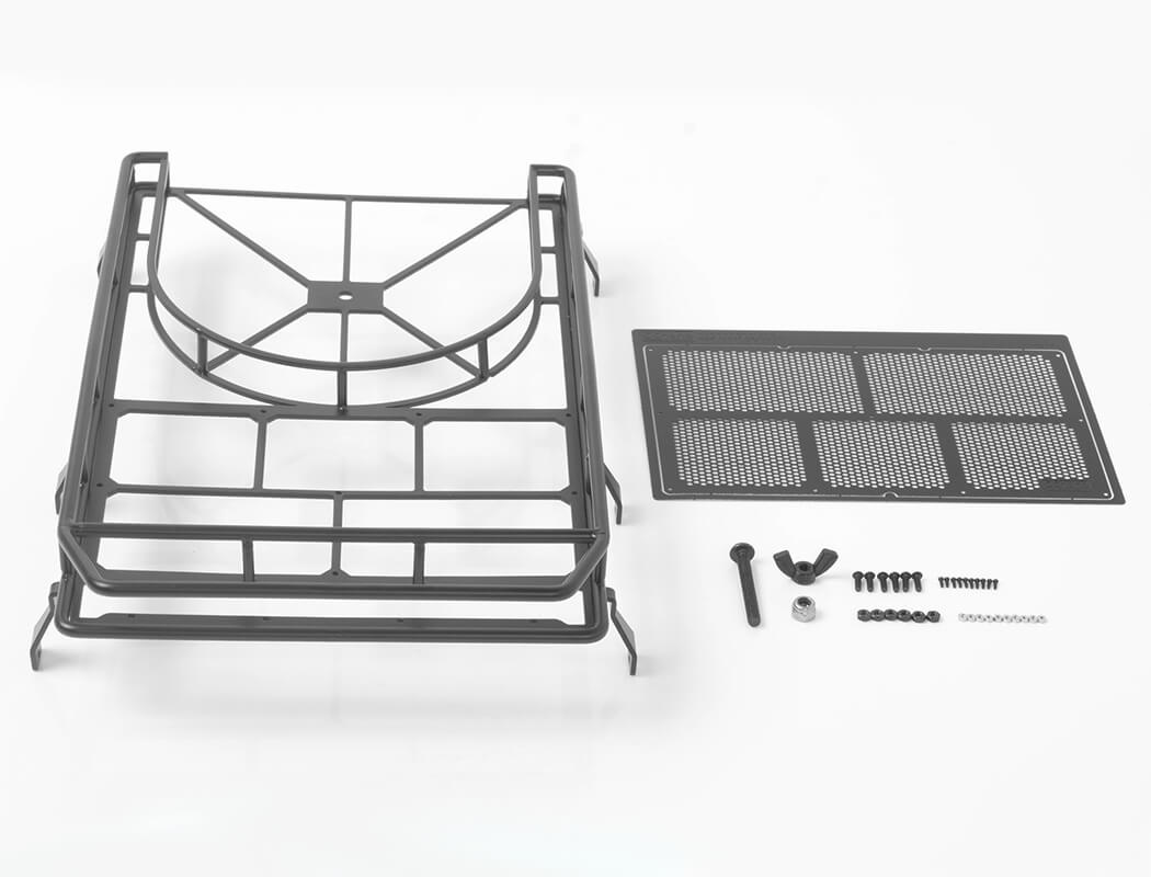 RC4WD ROOF RACK WITH TYRE MOUNT FOR GELANDE II D90