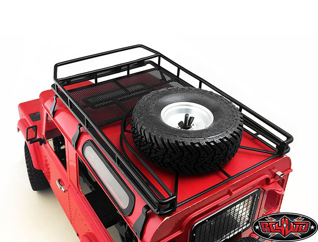 RC4WD ROOF RACK WITH TYRE MOUNT FOR GELANDE II D90