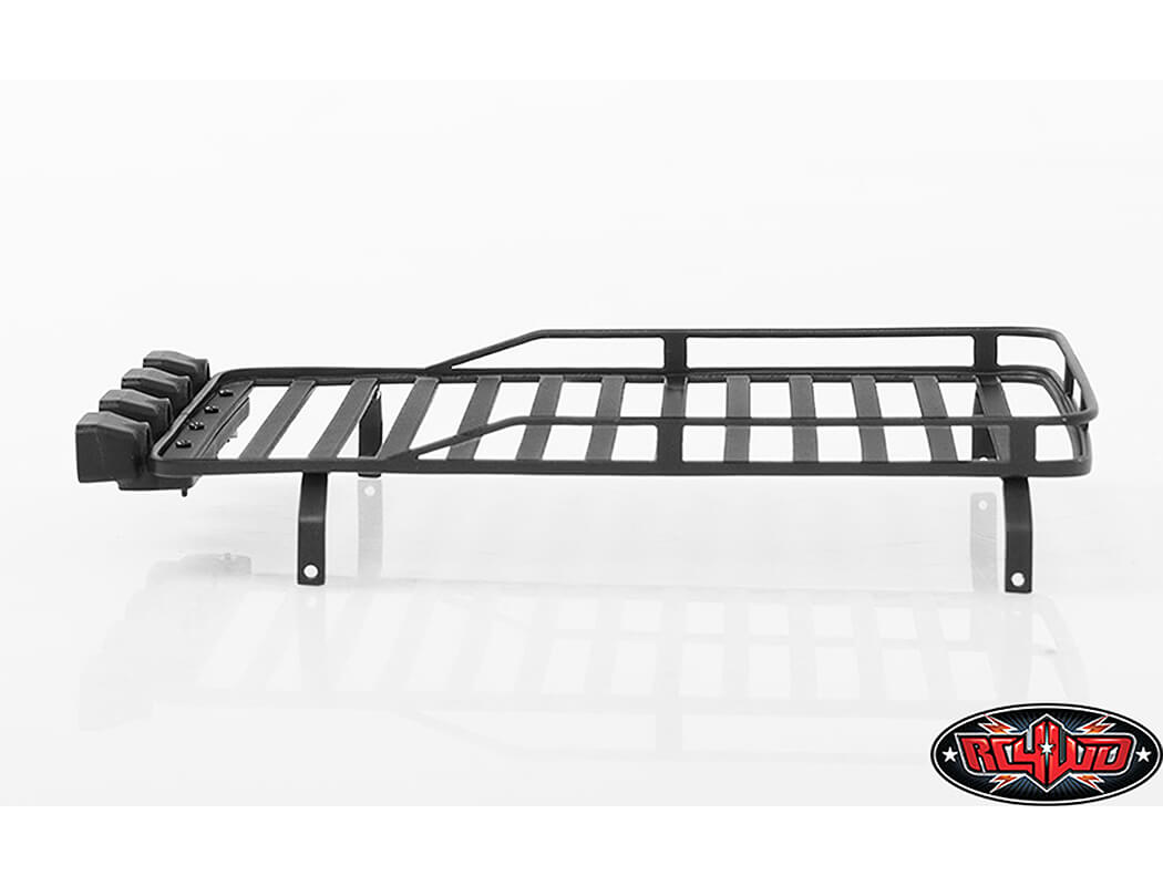 RC4WD ROOF RACK WITH LIGHT PODS FOR 1/18 GELANDE D90 (BLACK)