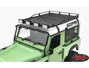 RC4WD ROOF RACK WITH LIGHT PODS FOR 1/18 GELANDE D90 (BLACK)