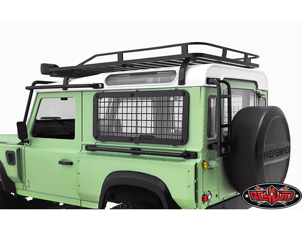 RC4WD ROOF RACK WITH LIGHT PODS FOR 1/18 GELANDE D90 (BLACK)