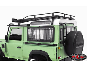 RC4WD ROOF RACK WITH LIGHT PODS FOR 1/18 GELANDE D90 (BLACK)