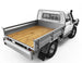 RC4WD KOBER REAR BED W/TYRE HOLDER & MUD FLAPS FOR RC4WD TF2 LWB TOYOTA LC70 (SILVER)