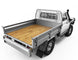 RC4WD KOBER REAR BED W/TYRE HOLDER & MUD FLAPS FOR RC4WD TF2 LWB TOYOTA LC70 (SILVER)