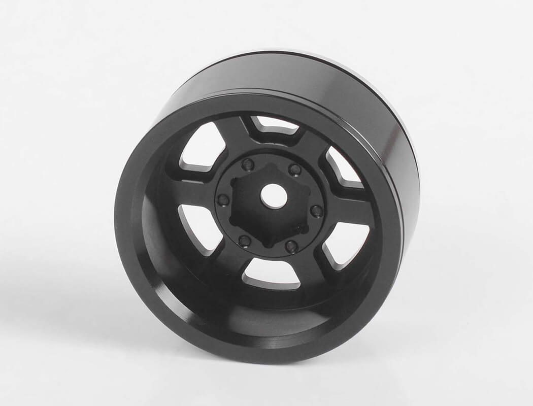 RC4WD SIX-SPOKE 1.55" INTERNAL BEADLOCK WHEELS (BLACK)