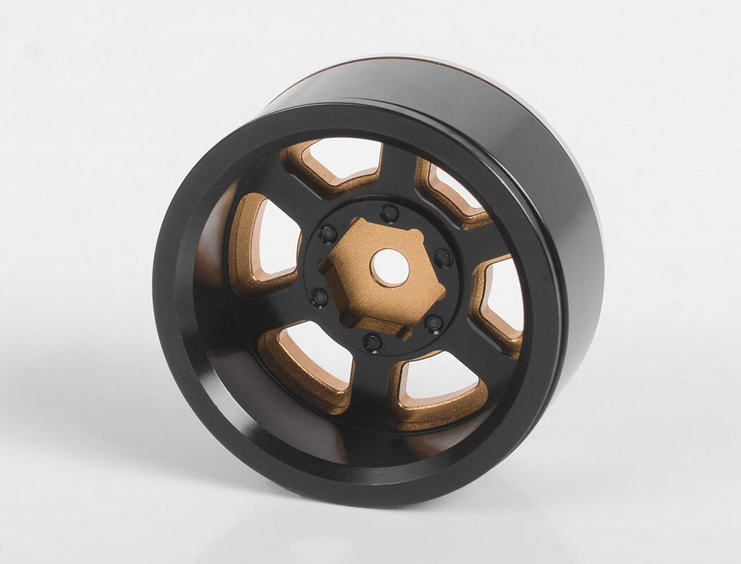 RC4WD SIX-SPOKE 1.55" INTERNAL BEADLOCK WHEELS (GOLD)