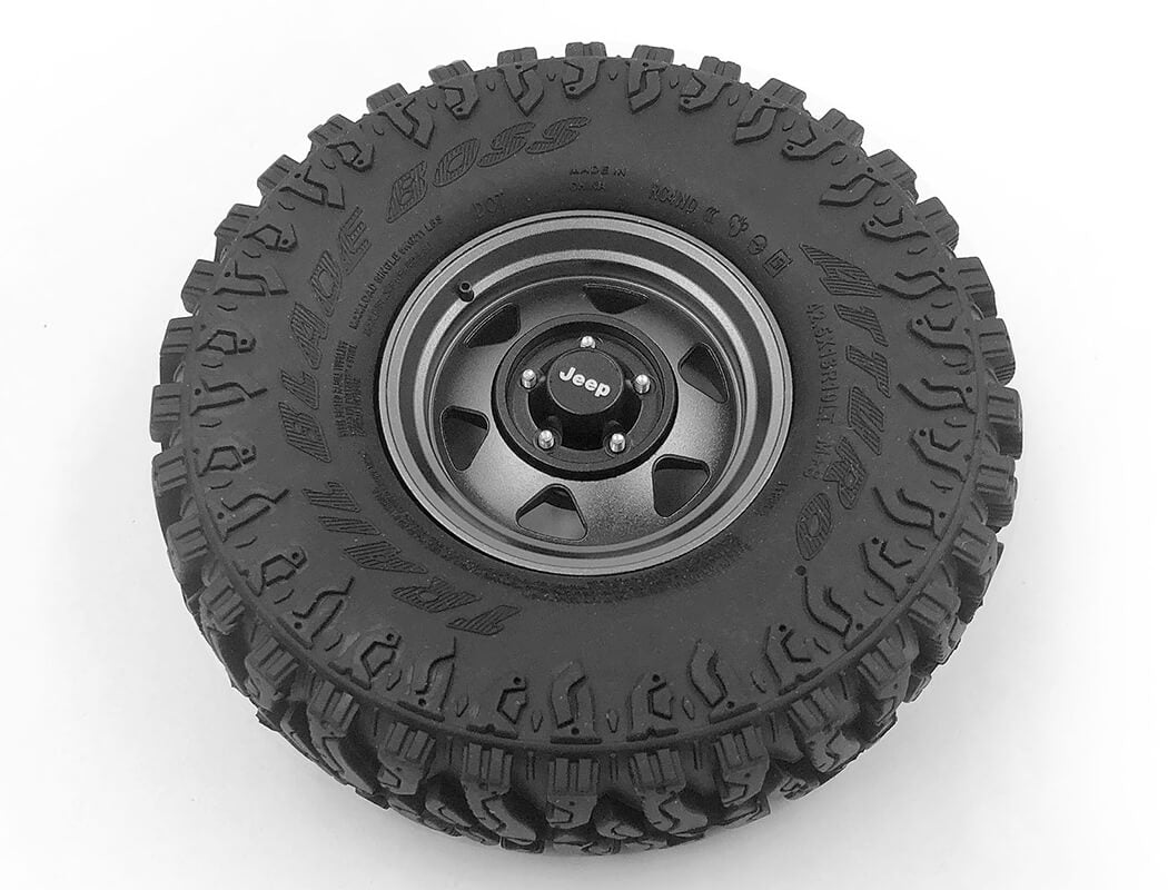RC4WD OEM XJ 1.9" BEADLOCK WHEELS (GUNMETAL)