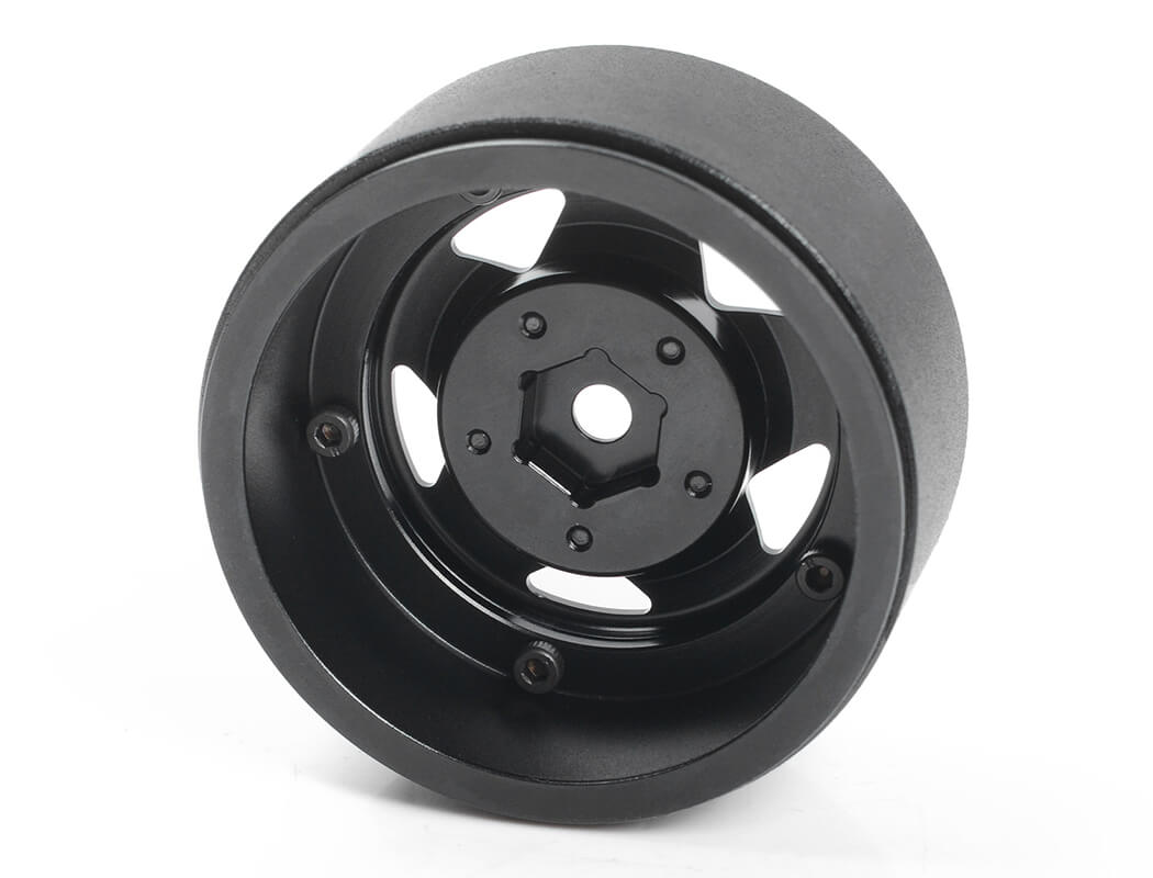 RC4WD SEREN 2.2" BEADLOCK WHEELS W/ CENTER CAPS (BLACK)