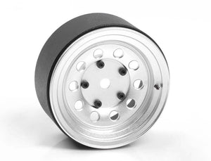 RC4WD BURATO 2.2" BEADLOCK WHEELS W/ CENTER CAPS (SILVER)