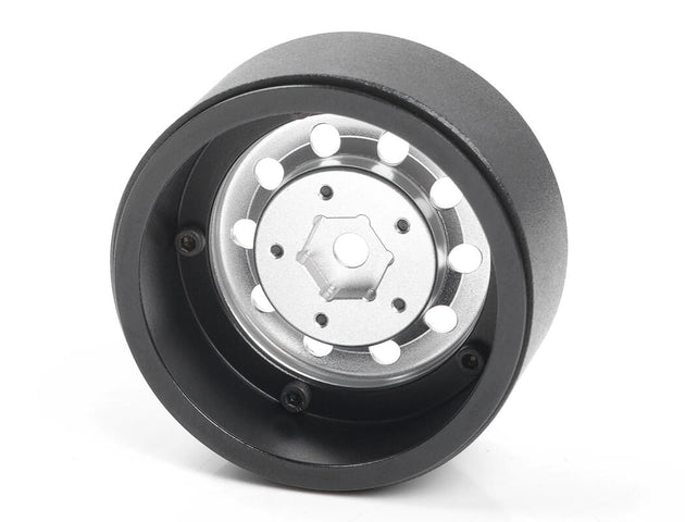 RC4WD BURATO 2.2" BEADLOCK WHEELS W/ CENTER CAPS (SILVER)