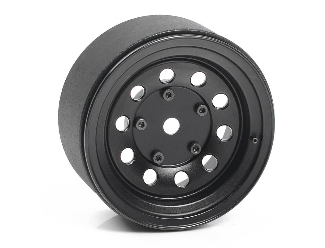 RC4WD BURATO 2.2" BEADLOCK WHEELS W/ CENTER CAPS (BLACK)