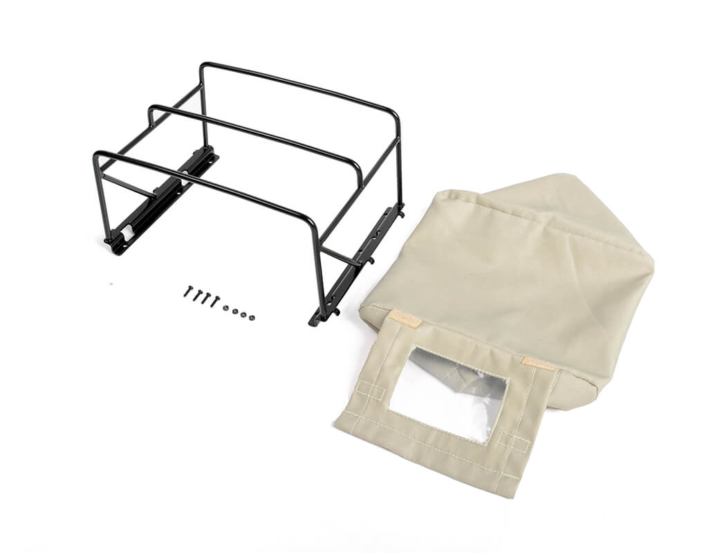 RC4WD STEEL TUBE BED CAGE W/ SOFT TOP FOR GELANDE II 2015 LAND ROVER DEFENDER D90 (PICK-UP) (TAN)