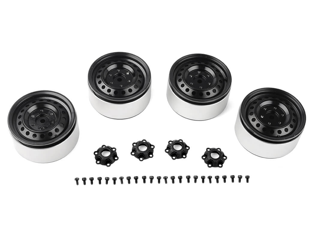 RC4WD RAD 1.9" ALUMINUM INTERNAL BEADLOCK WHEELS (BLACK)