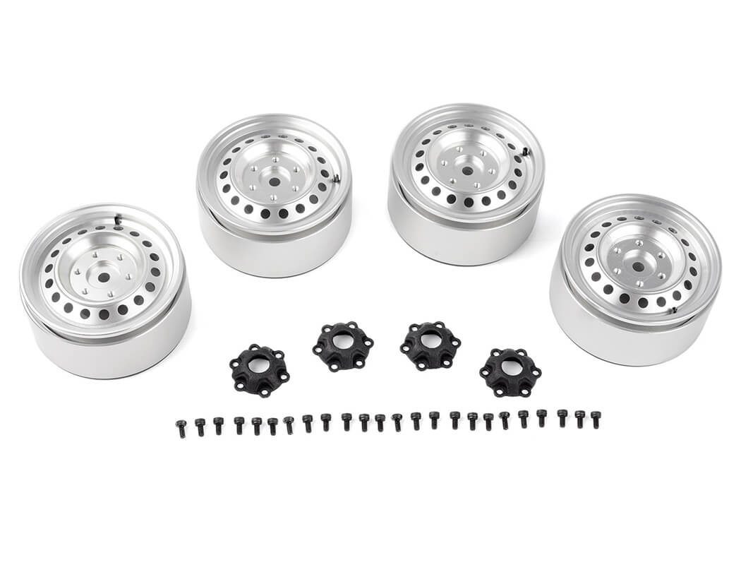 RC4WD RAD 1.9" ALUMINUM INTERNAL BEADLOCK WHEELS (SILVER)