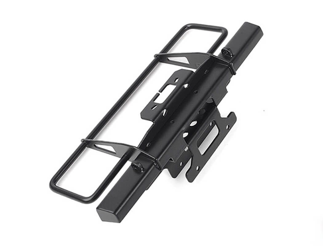 RC4WD OXER STEEL FRONT WINCH BUMPER FOR AXIAL SCX10 III EARLY FORD BRONCO (BLACK)