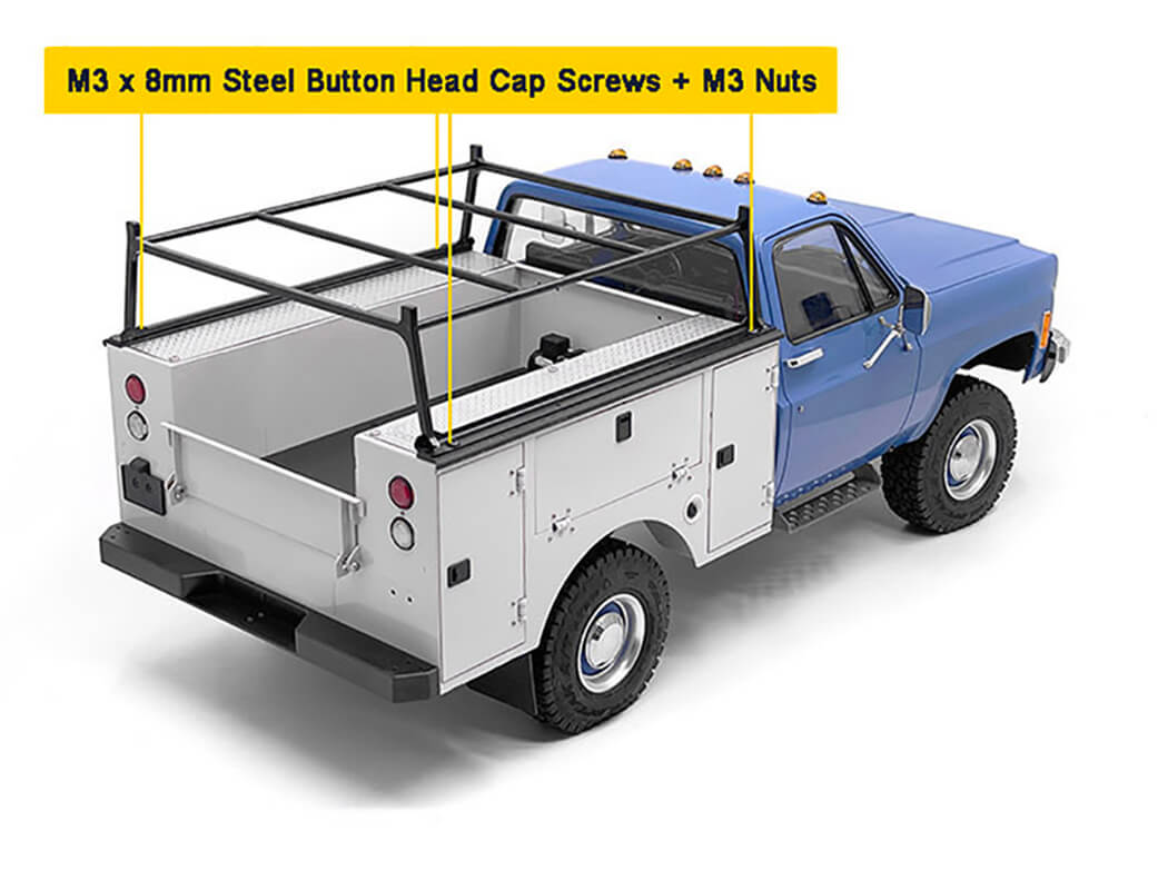 RC4WD UTILITY BED RACK FOR RC4WD CHEVROLET K10 SCOTTSDALE
