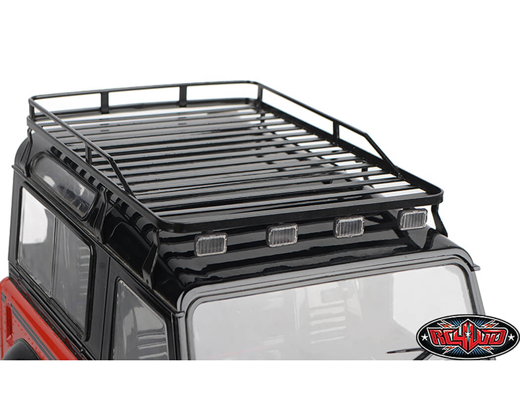 RC4WD ROOF RACK WITH LIGHTS FOR GELANDE II D90/110