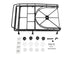 RC4WD ROOF RACK WITH TYRE MOUNT & IPF LIGHTS FOR GELANDE II D90