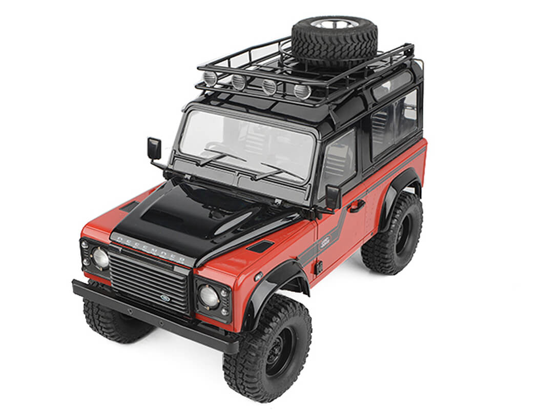 RC4WD ROOF RACK WITH TYRE MOUNT & IPF LIGHTS FOR GELANDE II D90