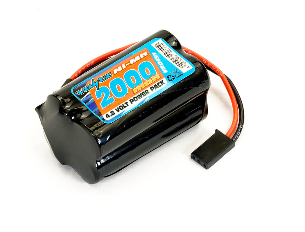 VOLTZ RX 4.8V 2000MAH NIMH SQUARE BATTERY PACK W/CONNECTOR