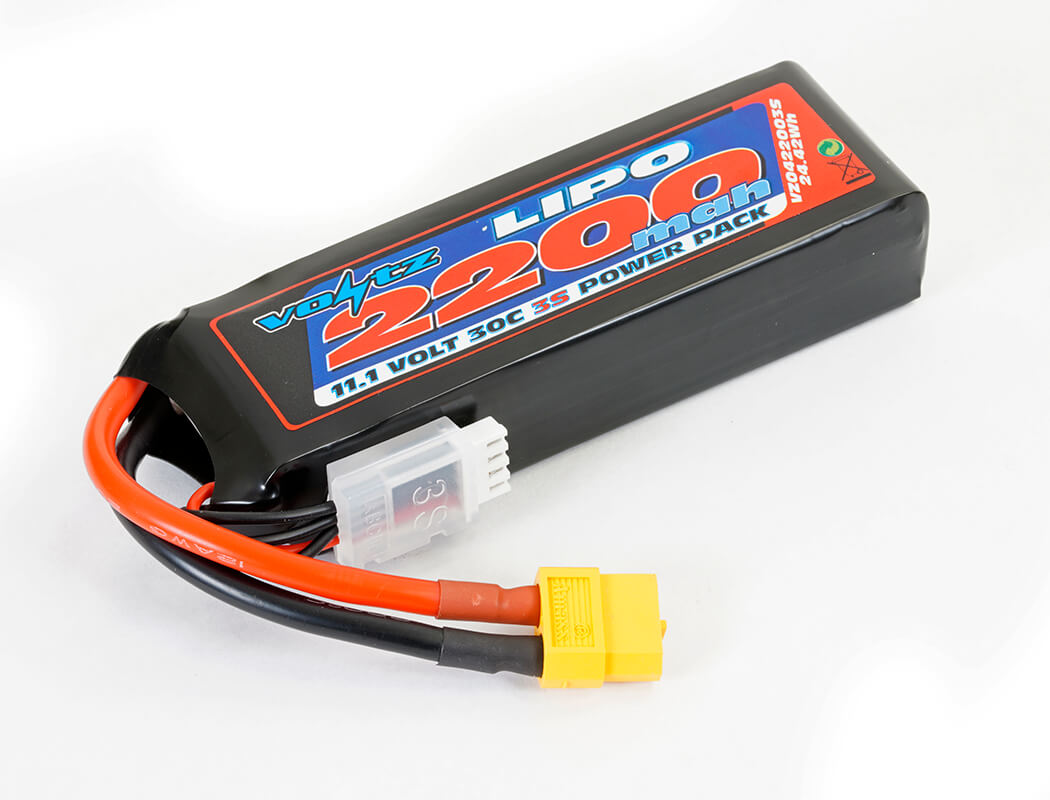 VOLTZ 2200MAH 11.1V 30C LIPO BATTERY W/XT60