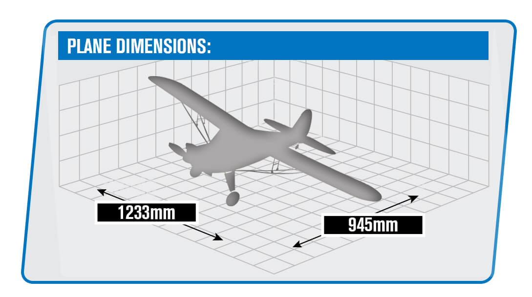 XFLY GLASTAR V2 BUSH/TRAINER 1233MM WINGSPAN WITHOUT TX/RX/BATTERY