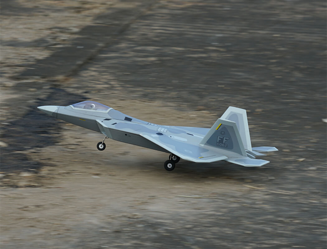 XFLY TWIN 40MM F-22 EDF 702MM JET WITHOUT TX/RX/BATT