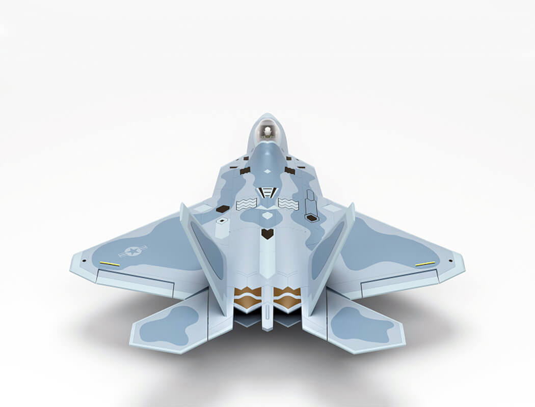 XFLY TWIN 40MM F-22 EDF 702MM JET WITHOUT TX/RX/BATT