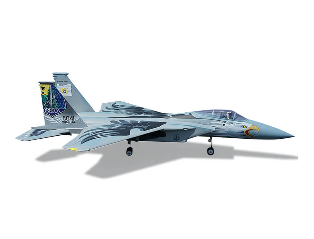 XFLY TWIN 40MM F-15 EDF 710MM JET WITHOUT TX/RX/BATTERY - GREY