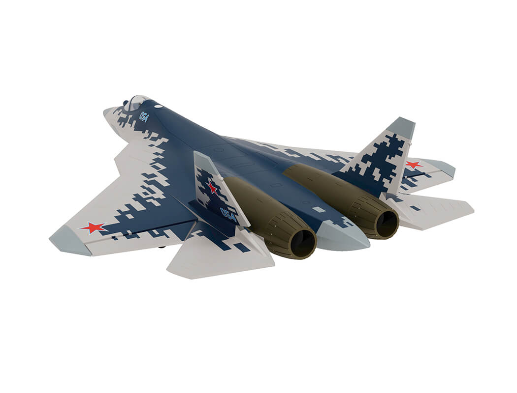 XFLY TWIN 40MM SU-57 EDF 700MM JET WITHOUT TX/RX/BATT