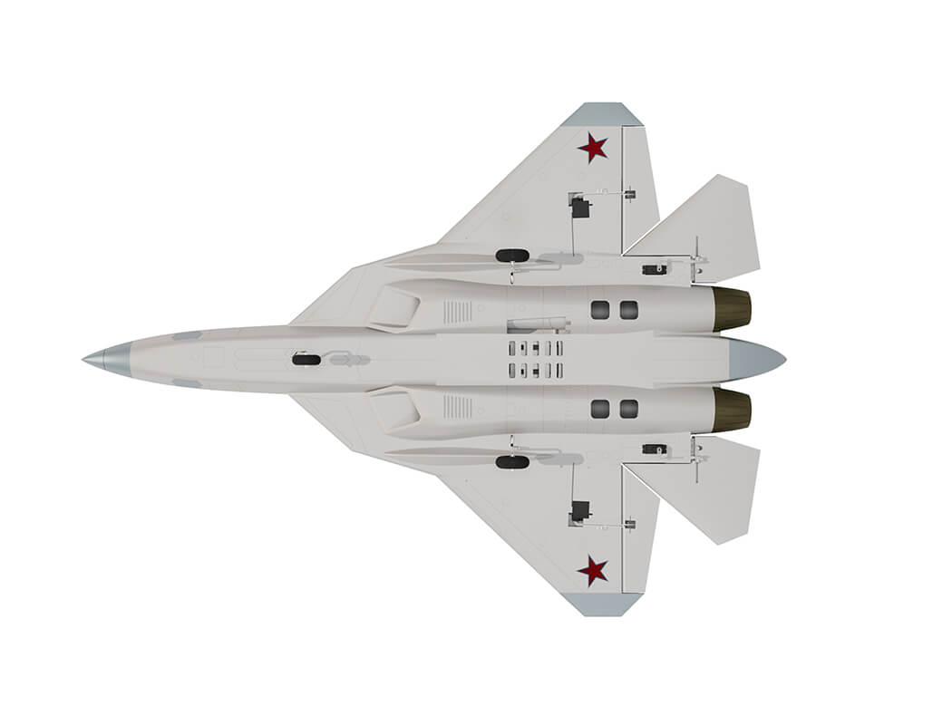 XFLY TWIN 40MM SU-57 EDF 700MM JET WITHOUT TX/RX/BATT