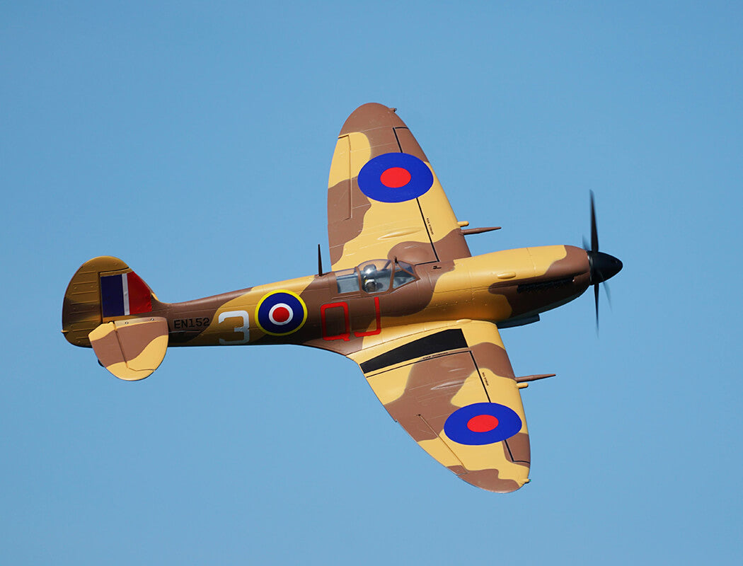 XFLY SUPERMARINE SPITFIRE MKIX BROWN 1200MM NO LANDING GEAR WITHOUT TX/RX/BAT
