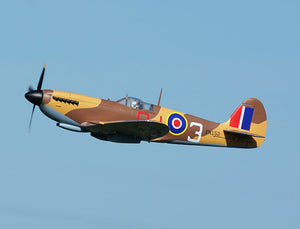 XFLY SUPERMARINE SPITFIRE MKIX BROWN 1200MM NO LANDING GEAR WITHOUT TX/RX/BAT