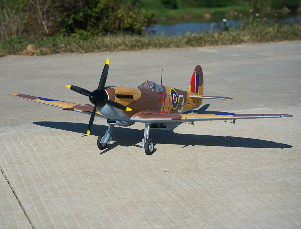XFLY SUPERMARINE SPITFIRE MKIX BROWN 1200MM WITHOUT TX/RX/BATT