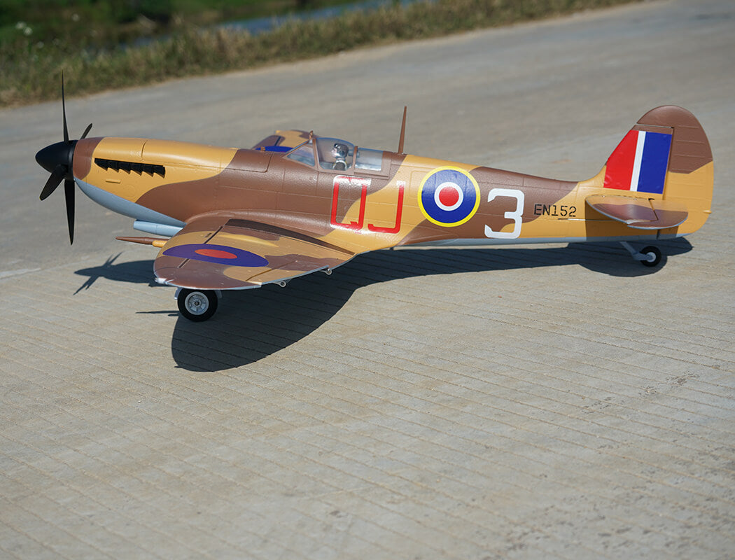 XFLY SUPERMARINE SPITFIRE MKIX BROWN 1200MM WITHOUT TX/RX/BATT
