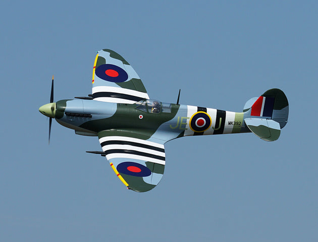 XFLY SUPERMARINE SPITFIRE MKIX GREEN 1200MM NO LANDING GEAR WITHOUT TX/RX/BAT